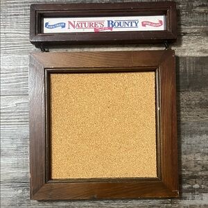 Farm Fresh Wooden Cork Bulletin Board Wall Decor